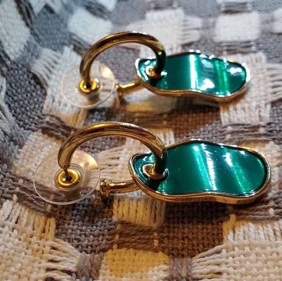 NEW Art Deco 4-Way  Wave Earrings - Picture 6 of 6